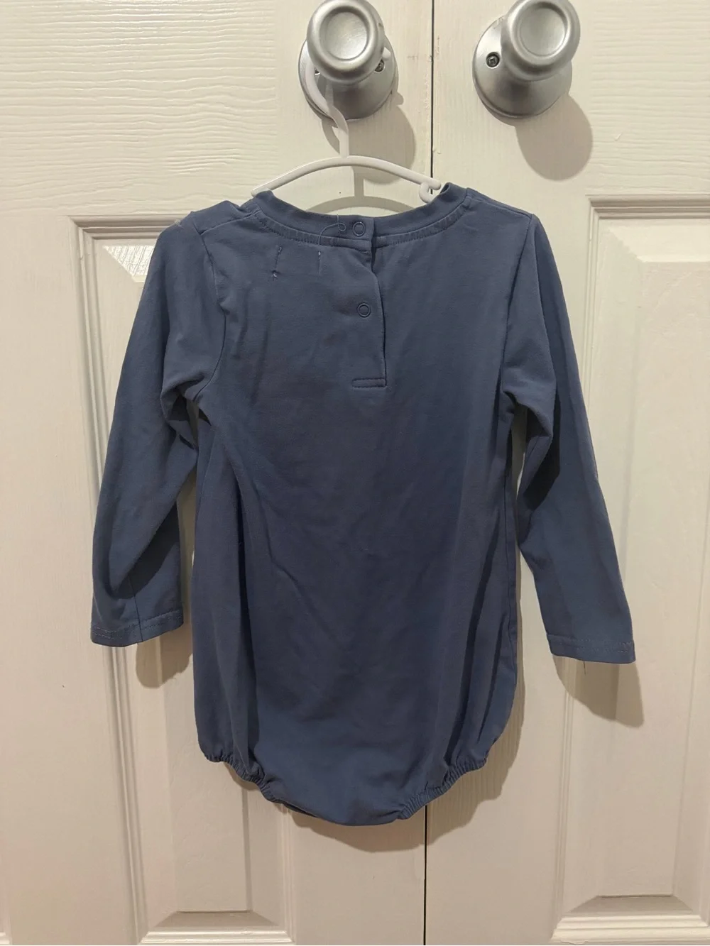 Abby & Evie Navy Blue Tow Truck Long-Sleeve Bodysuit